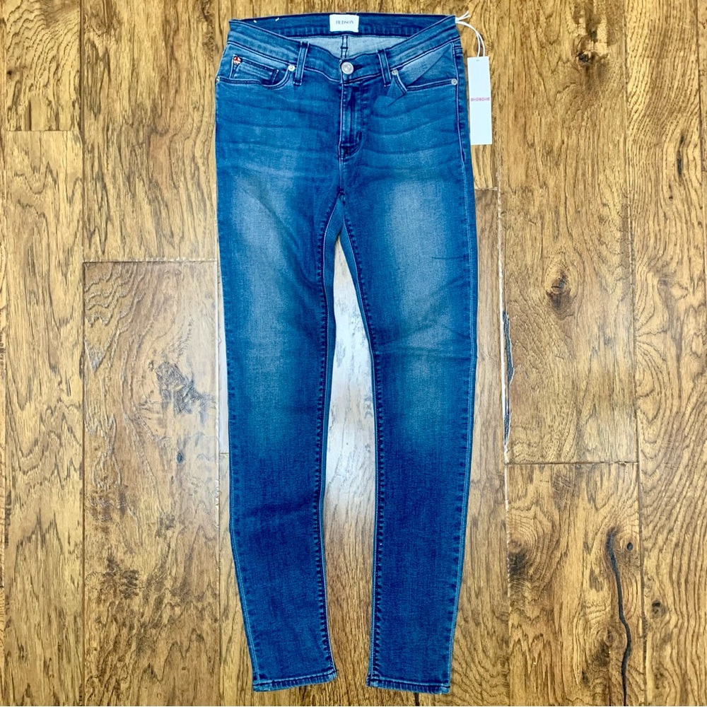 Hudson Womens Jeans Krista Super Skinny Stretch 5 Pocket Low Rise Blue Sz 27